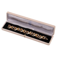Enrico Serafini Bracelet animalier vintage en or 18 carats