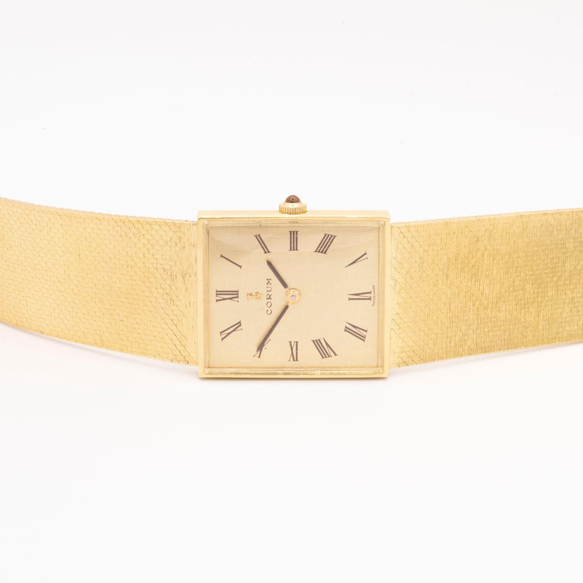 Modern Vintage 18 Karat Gold Corum Timpiece