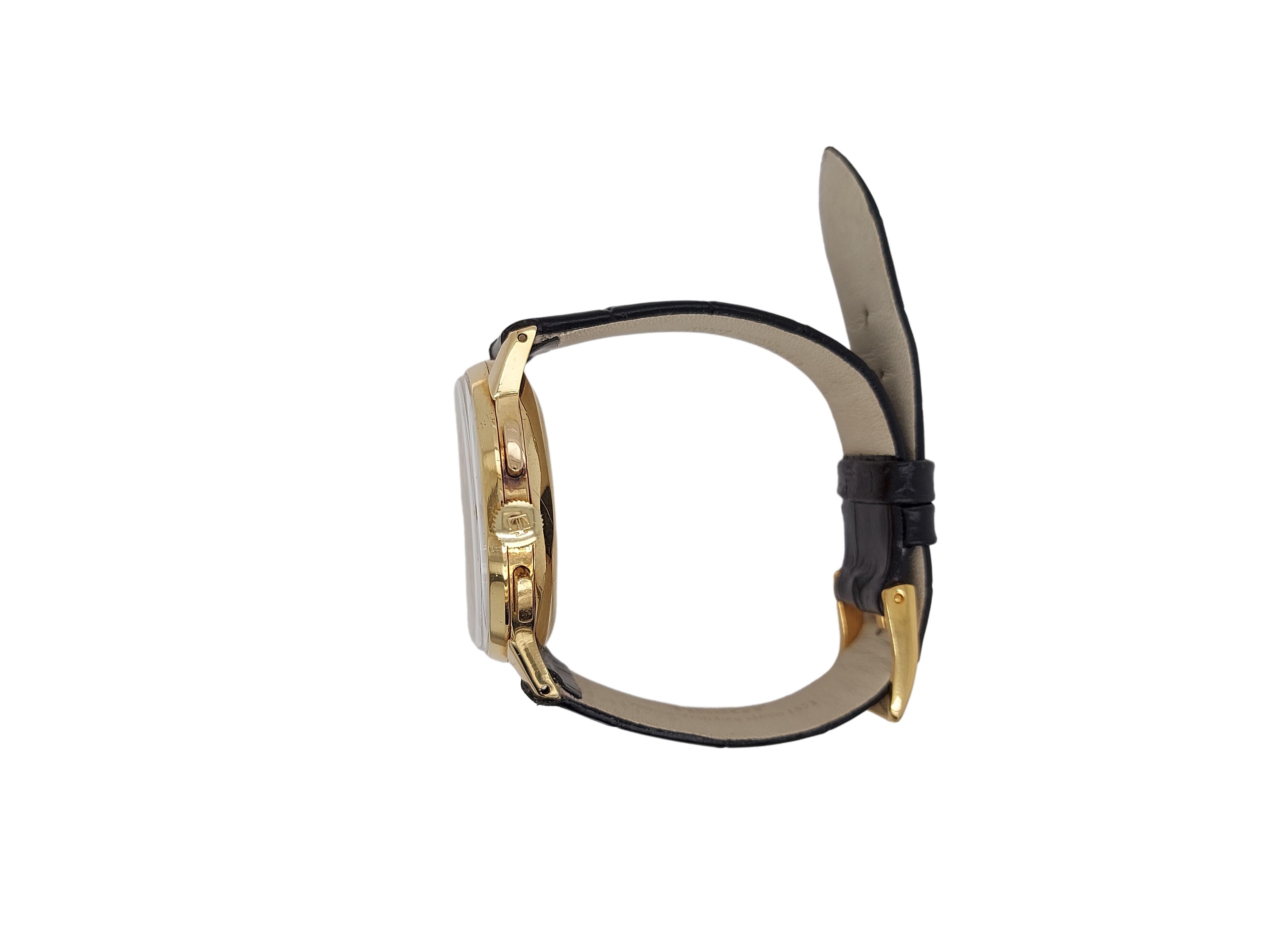 Vintage 18kt Gold Tissot Manual Winding Chronograph Watch, Cal. Lemania 27.41 H For Sale at