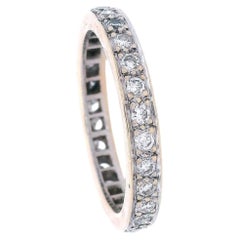 Vintage 18kt yellow Gold Diamonds Eternity Band