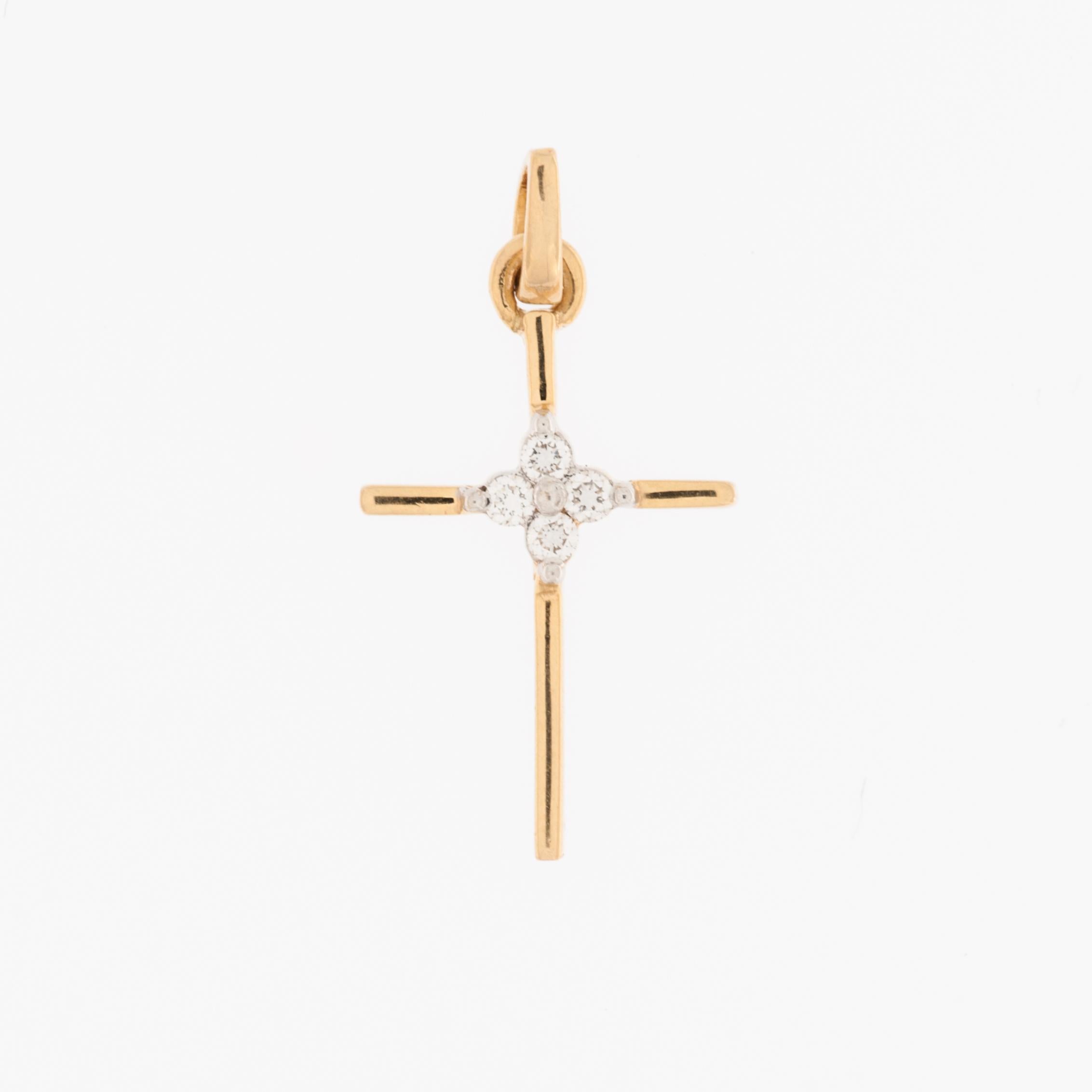 The Vintage 18kt Yellow Gold French Cross is a beautiful and classic piece of jewelry and a religious artifact. 

The term 
