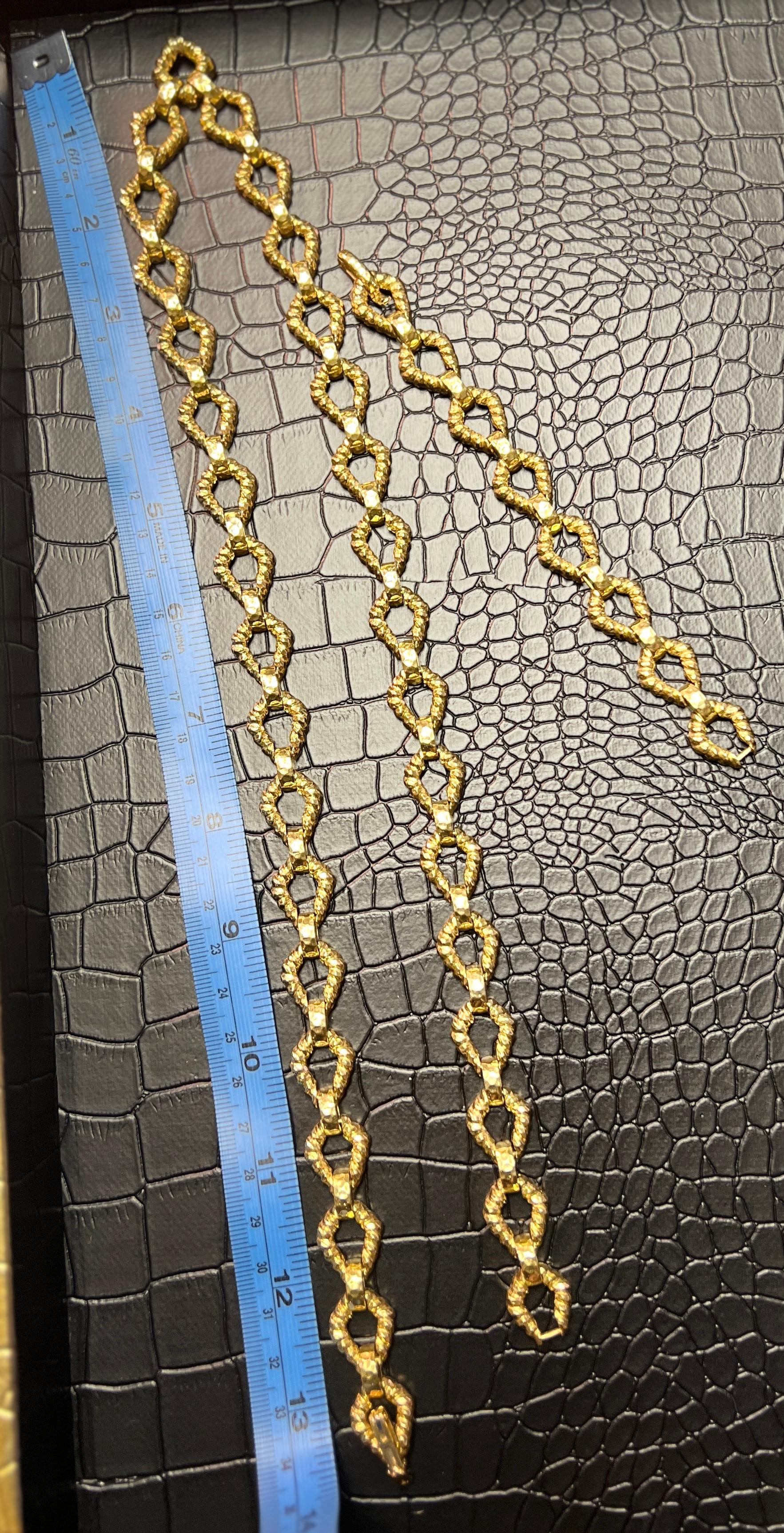 Vintage 18kt Yellow Gold Long Chain 4