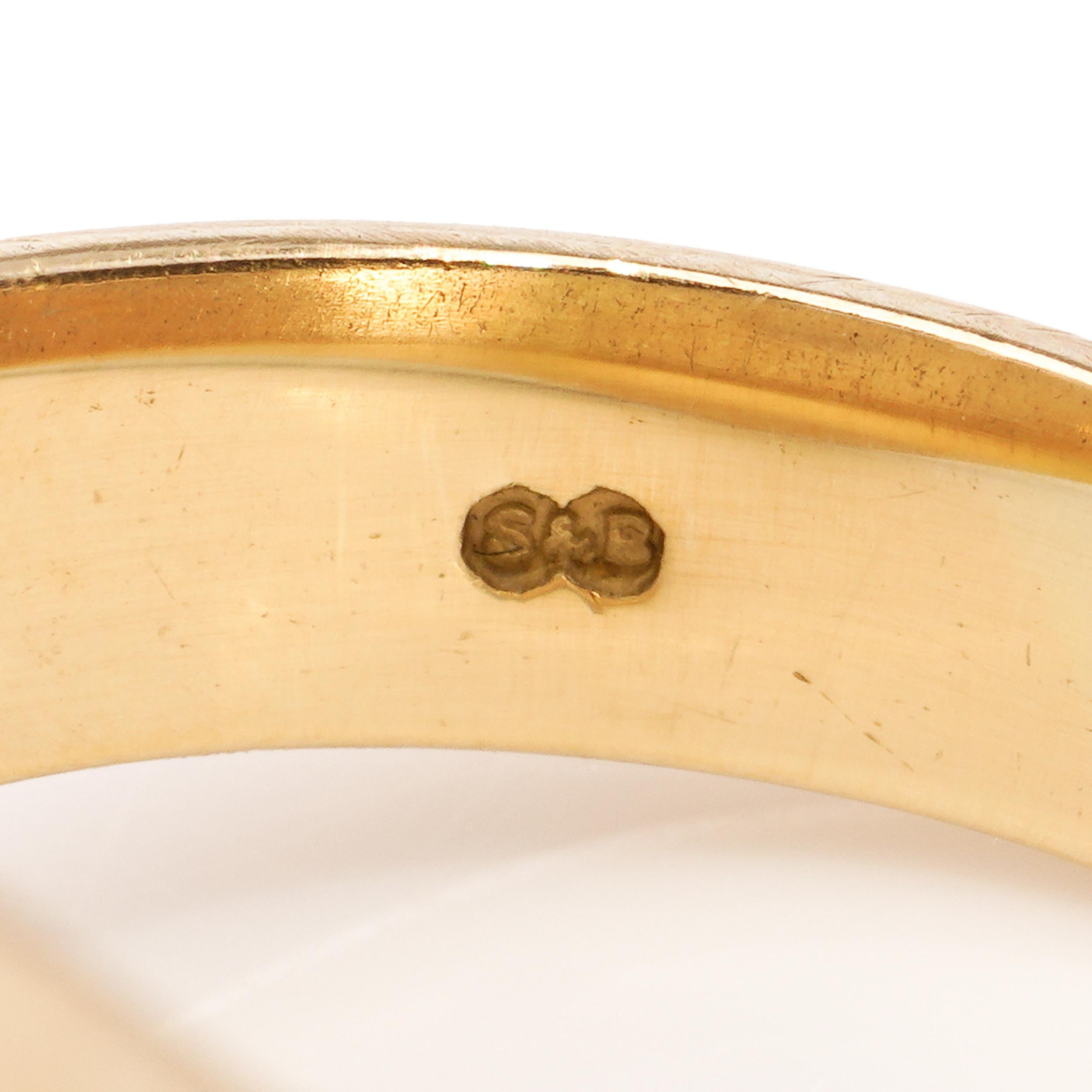 Anillo de sello vintage de oro amarillo de 18 quilates con león rampante en Bastante bueno estado para la venta en Braintree, GB