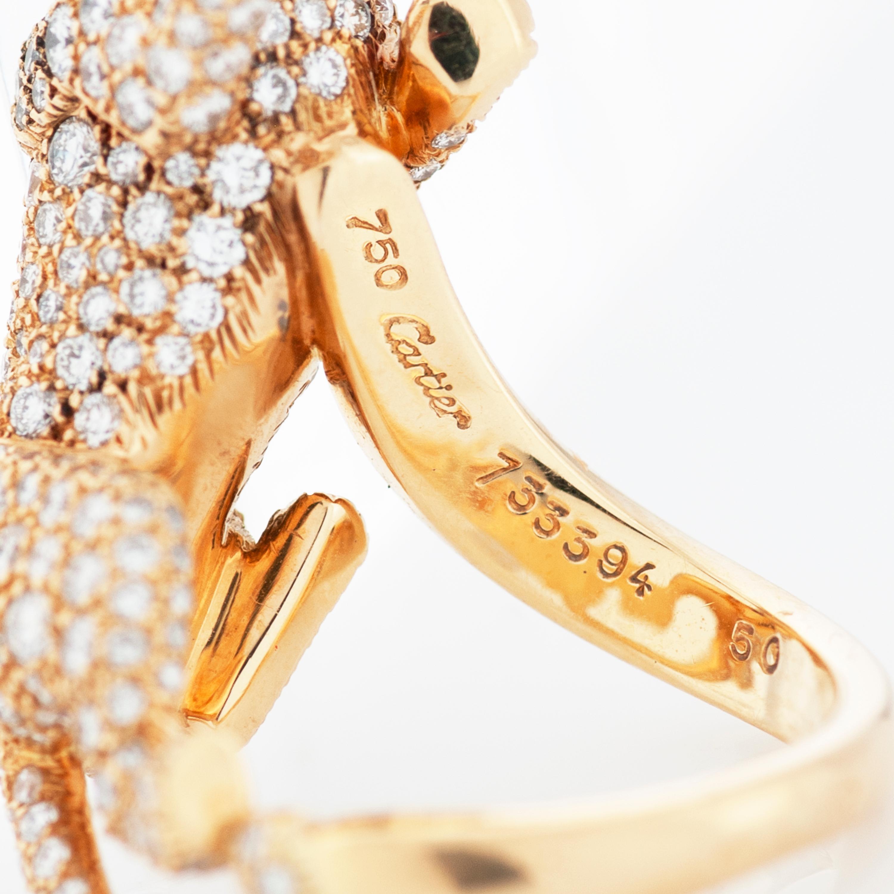 vintage cartier panther ring
