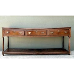 Consola vintage de tablones envejecidos del siglo XVIII