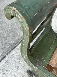 Vintage 18th Century Israel Cope Scroll Settee