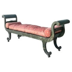 Vintage 18th Century Israel Cope Scroll Settee