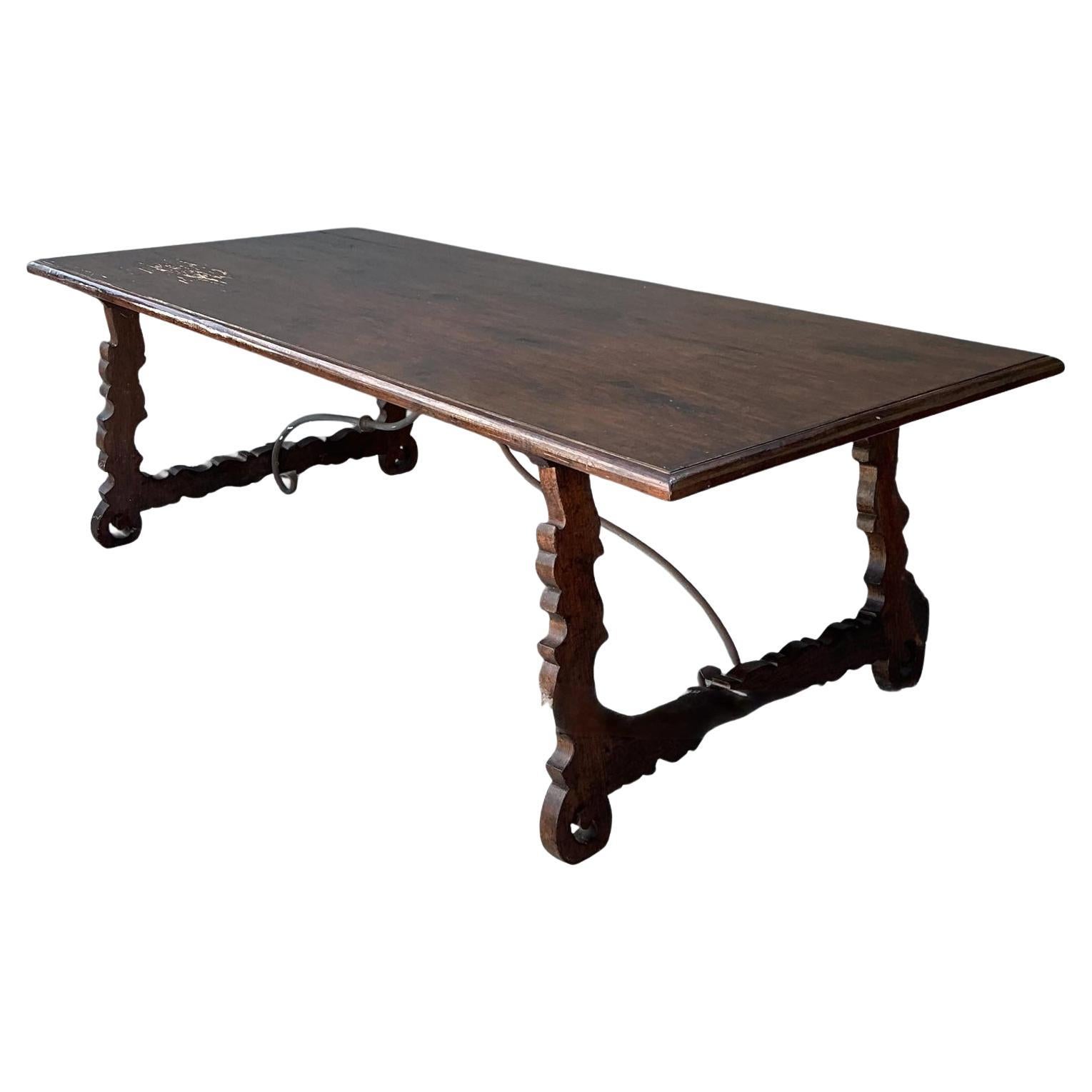 Vintage 18th Century Monumental Lyre Table