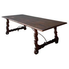 Vintage 18th Century Monumental Lyre Table