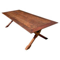 Vintage 18th Century Monumental Plank Dining Table