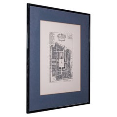 Vintage 18th Century Street Map, London, Covent Garden, The Strand, Cartography