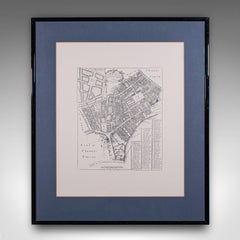 Vintage 18th Century Street Map, London, St Martins In The Field, Cartography