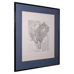 Vintage 18th Century Street Map, London, St Martins In The Field, Cartography