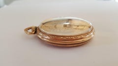 Vintage 1922 Illinois 10 Karat Gold Pocket Watch, Works, Excellent Condition