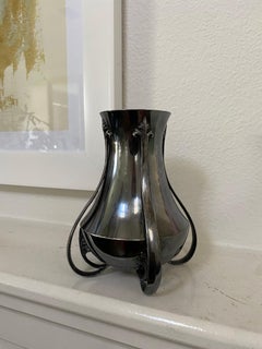 Vintage 1900s Pairpoint Manufacturing Company Art Nouveau Silver-Plated Vase