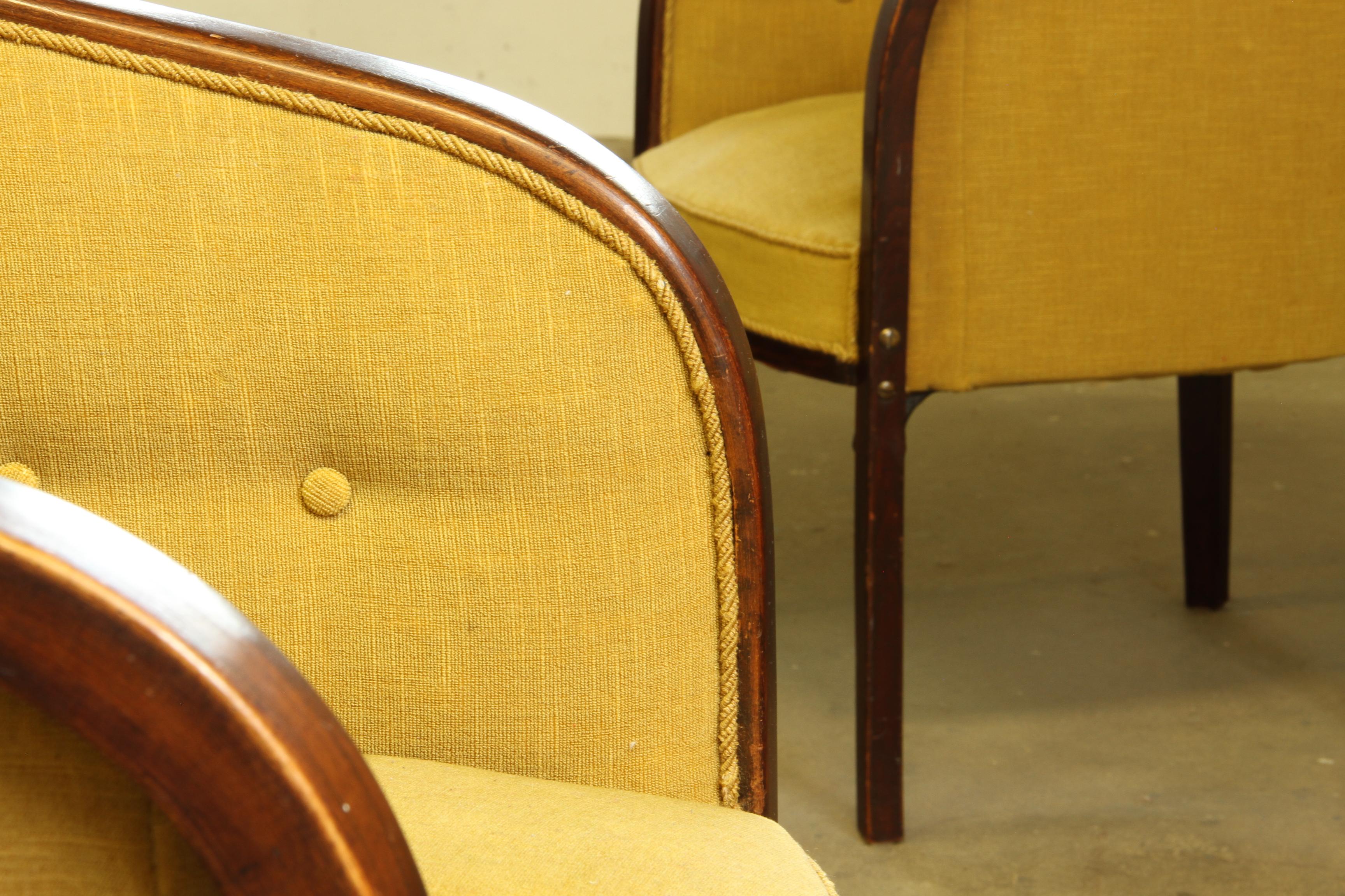 Sedie da salotto Josef Hoffmann d'epoca del 1910, in stile Gatsy in vendita 11