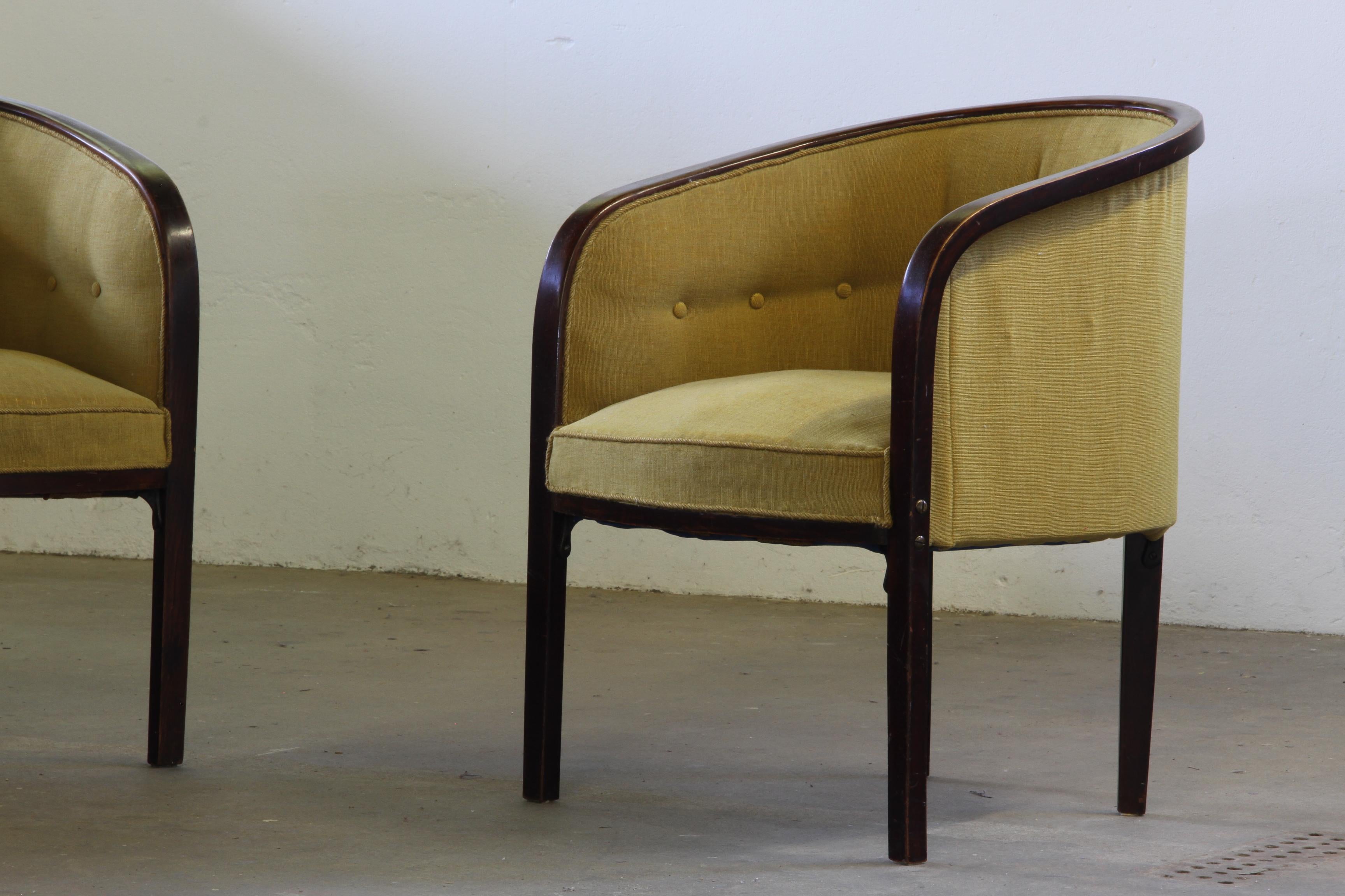 Jugendstil Sedie da salotto Josef Hoffmann d'epoca del 1910, in stile Gatsy in vendita