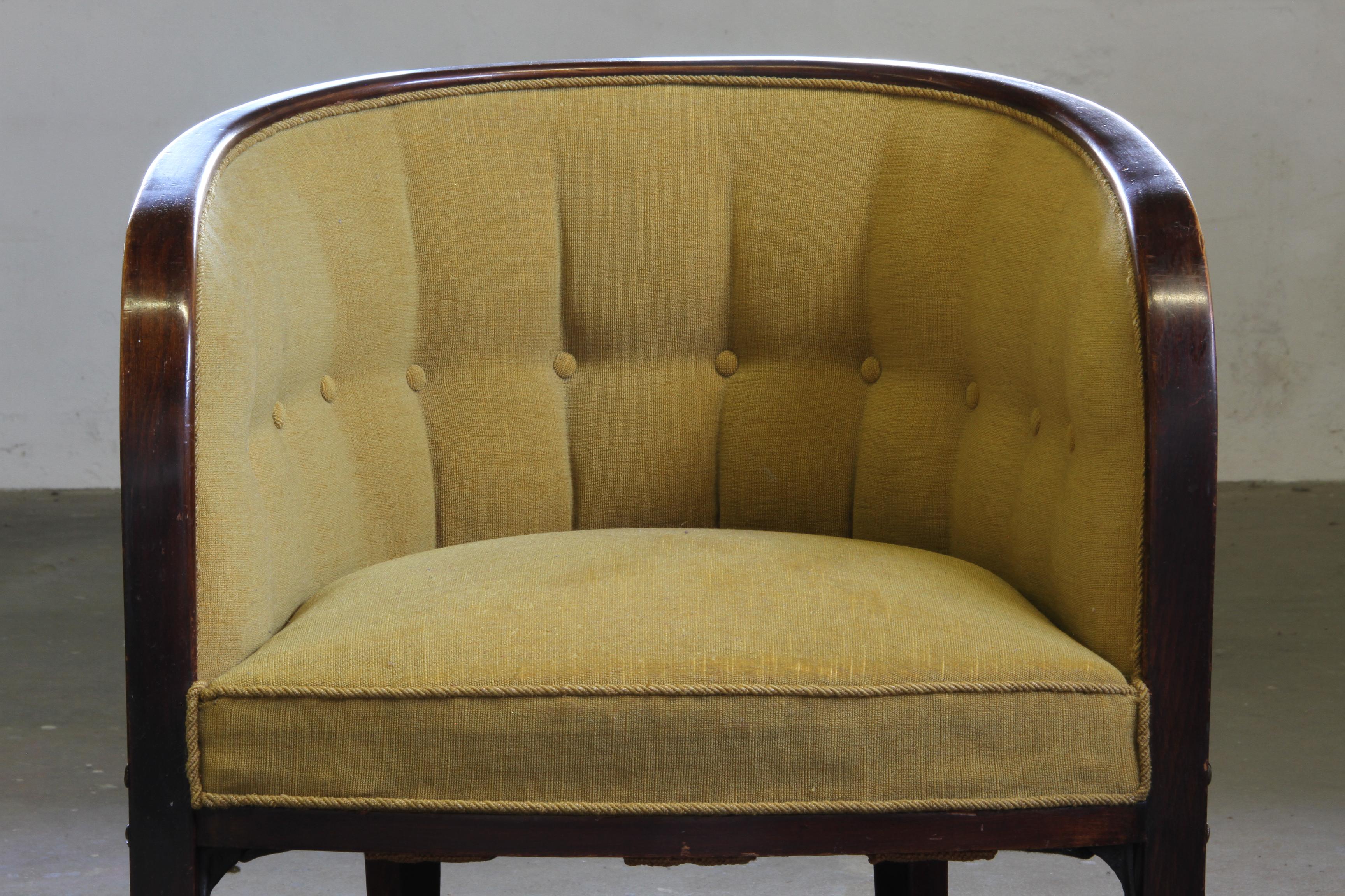 Inizio XX secolo Sedie da salotto Josef Hoffmann d'epoca del 1910, in stile Gatsy in vendita