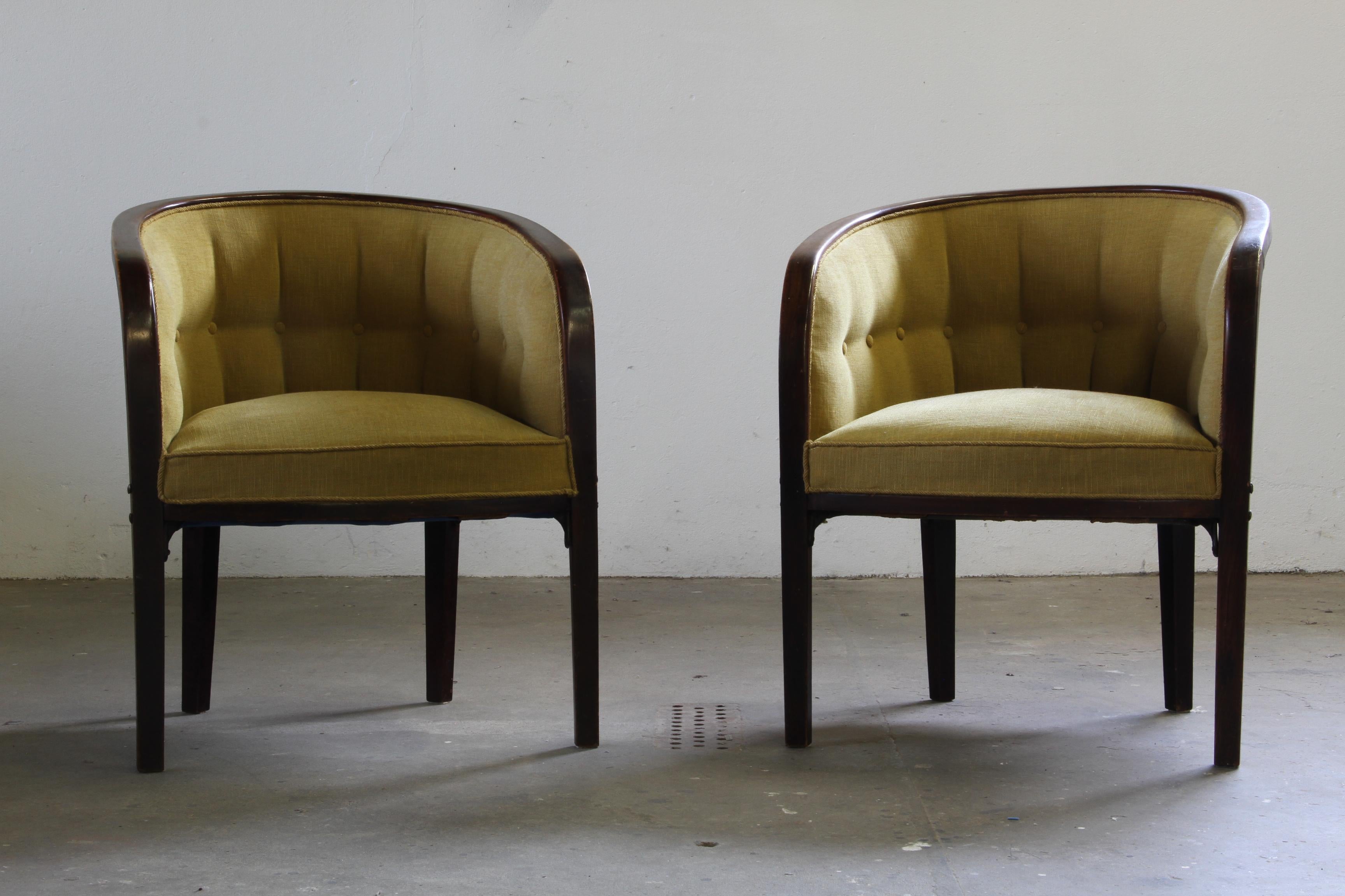 Sedie da salotto Josef Hoffmann d'epoca del 1910, in stile Gatsy in vendita 2