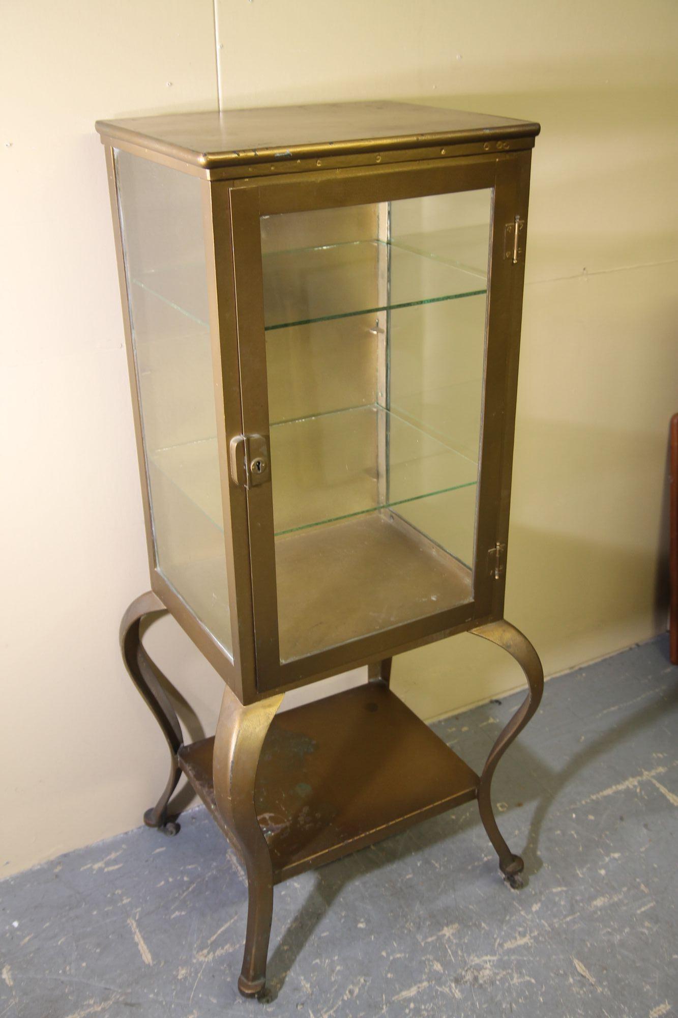 Industrial Vintage 1910's Medical Cabinet For Sale