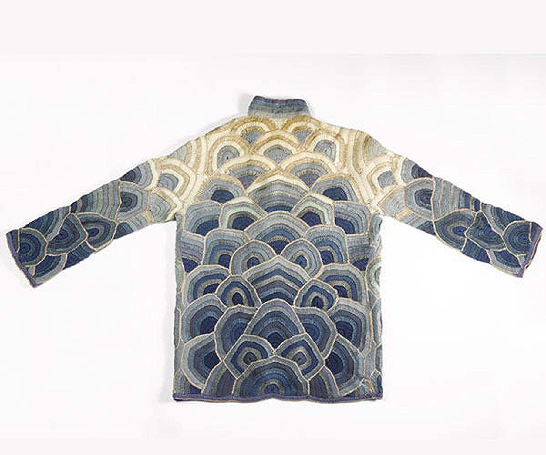 Vintage 1920's Austrian Couture Handmade Metallic Crochet Knit Art-Deco Jacket 6