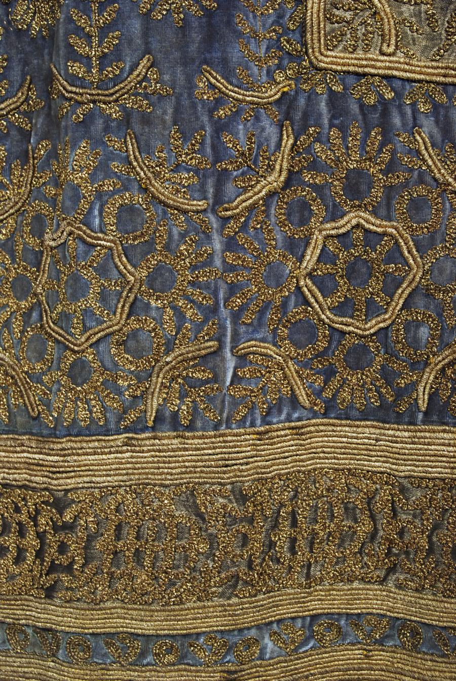 Vintage 1920's Babani Paris Couture Metallic Gold Lame Embroidered Velvet Coat  9