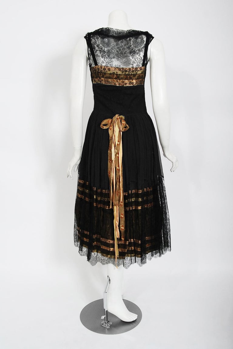 Vintage 1920's Floral Embroidered Appliqu Black Silk and Lace Robe De  Style Dress at 1stDibs | robe de style 1920s, 1920s robe de style, 1920s  style shoes