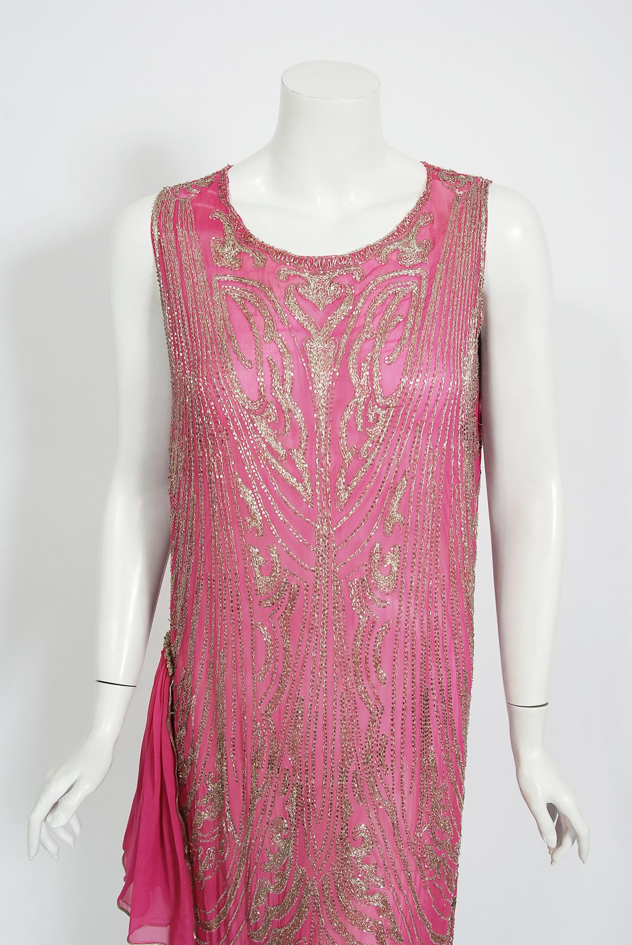 pink flapper dress