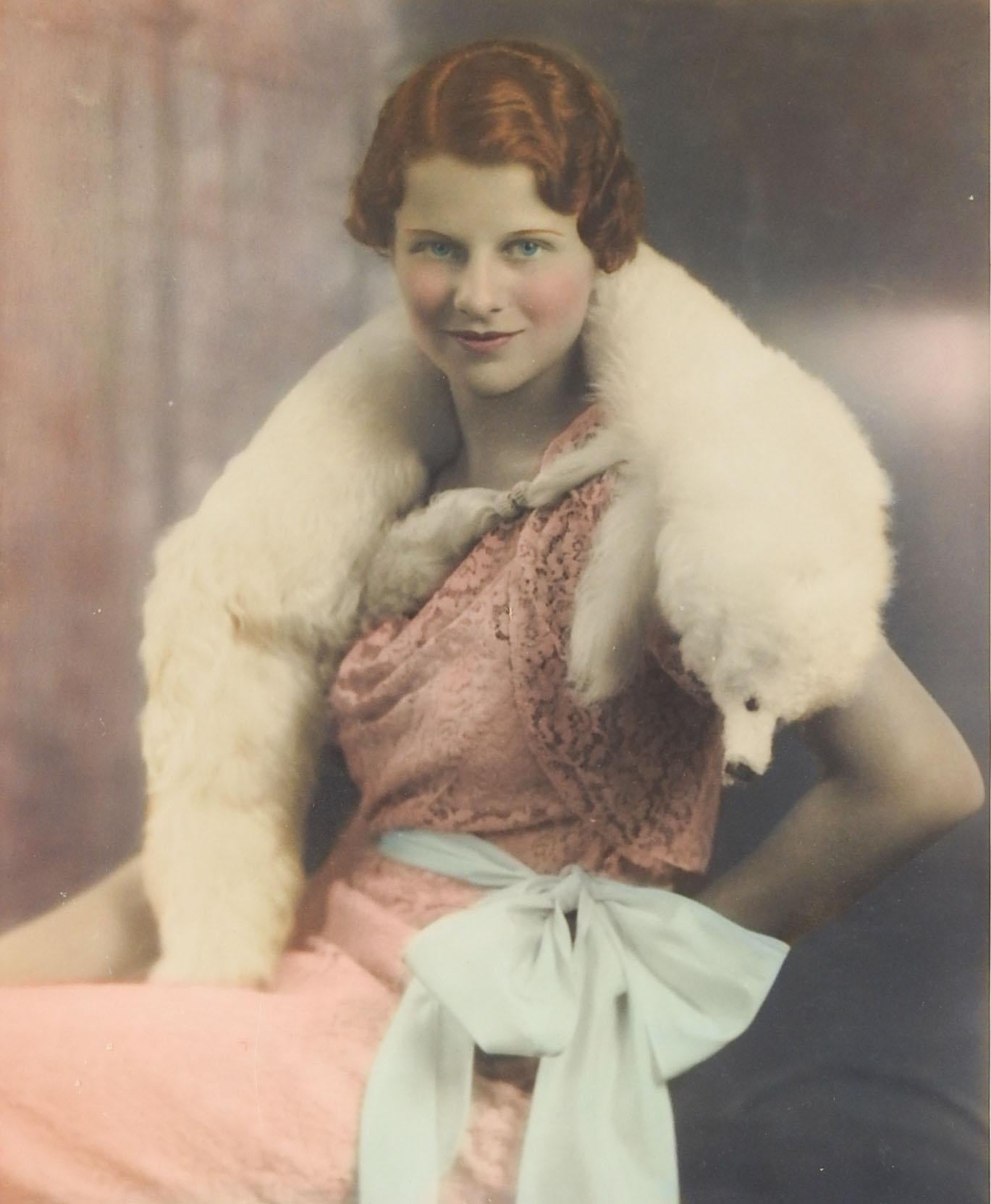 Art Deco Vintage 1920's Glamour Portrait Photograph of Woman For Sale