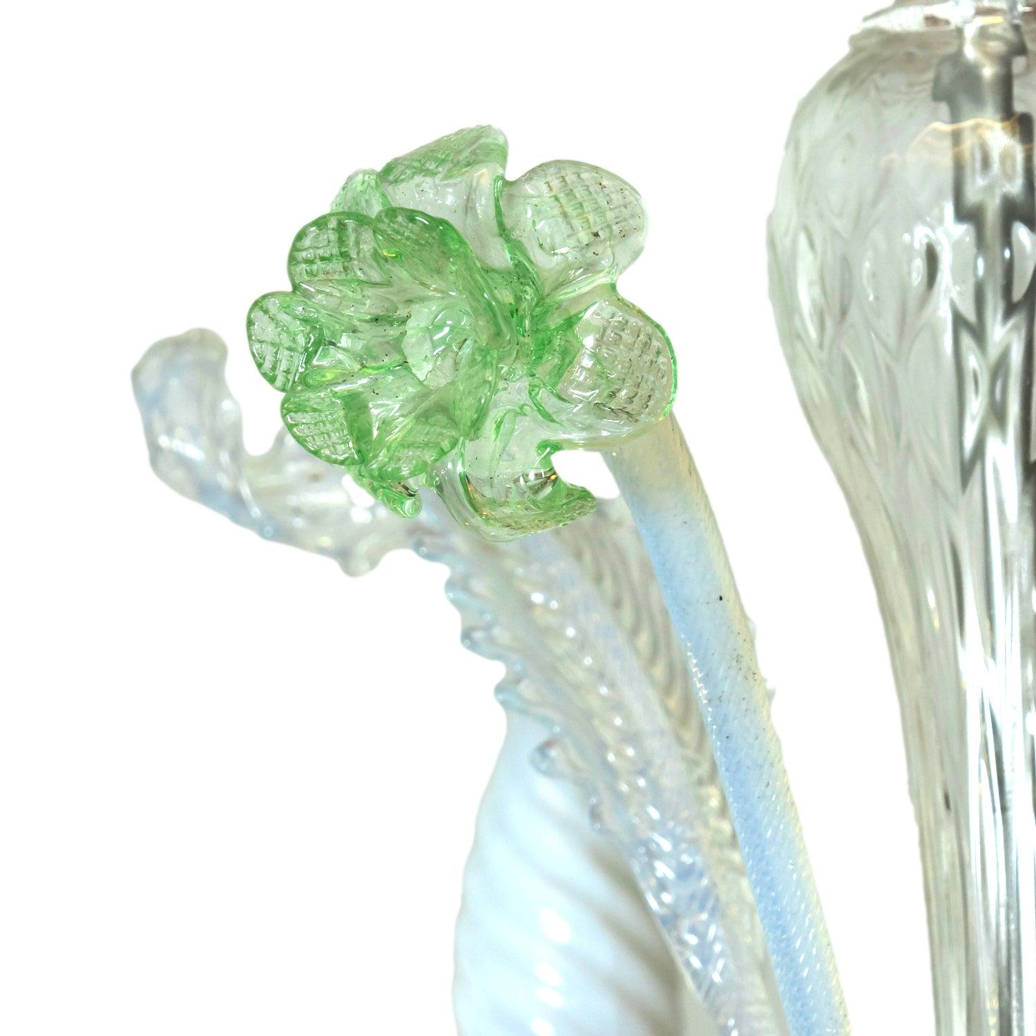 Lustre multicolore italien à quatre lumières de Murano des années 1920 en vente 1