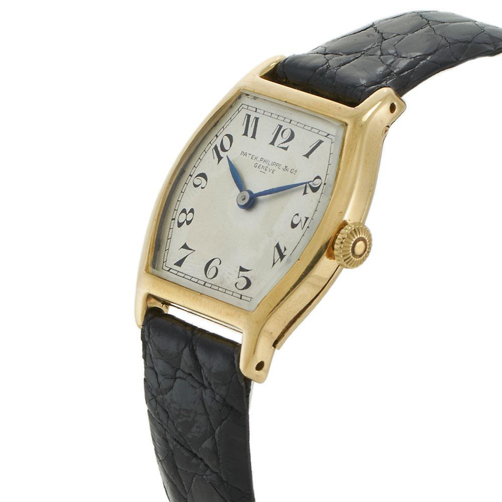 Orologio Patek Philippe Tonneau d'epoca degli anni '20 in oro giallo 18KT - Carica manuale in vendita 1