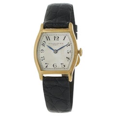 Vintage 1920s Patek Philippe Tonneau Watch 18KT Yellow Gold – Manual Wind