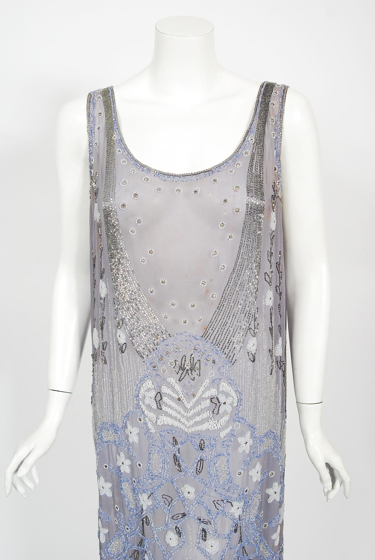 light blue flapper dress