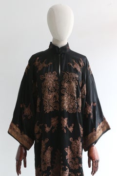 Vintage 1920's Silk Lamé Embroidered Jacket UK 10-14 US 6-10