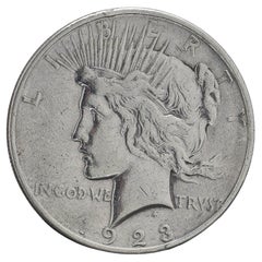 Vintage 1923 Peace Silver D Dollar