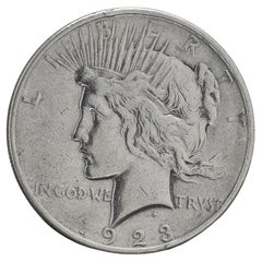 Antique 1923 Peace Silver D Dollar 