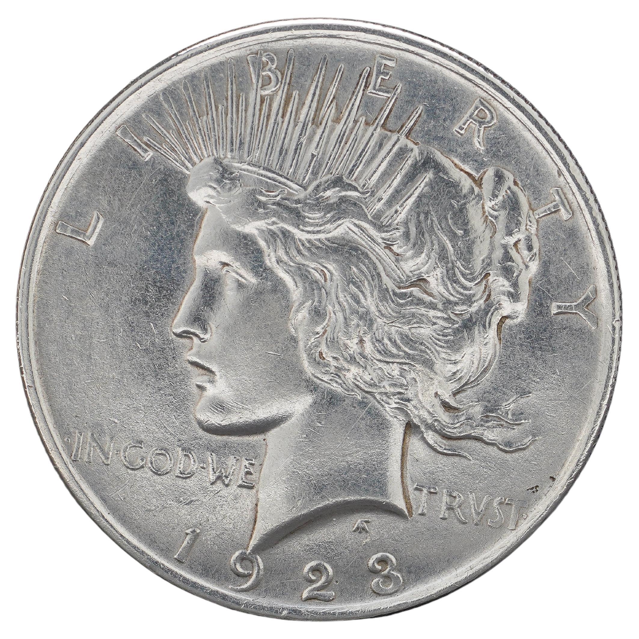 Vintage 1923 Peace Silver Dollar 