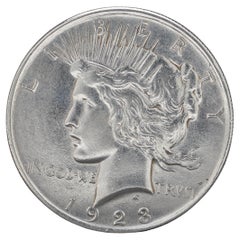 Antique 1923 Peace Silver Dollar 