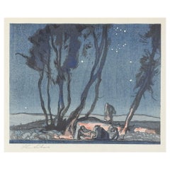 Vintage 1924 Urushibara 10 Woodcuts After Frank Brangwyn