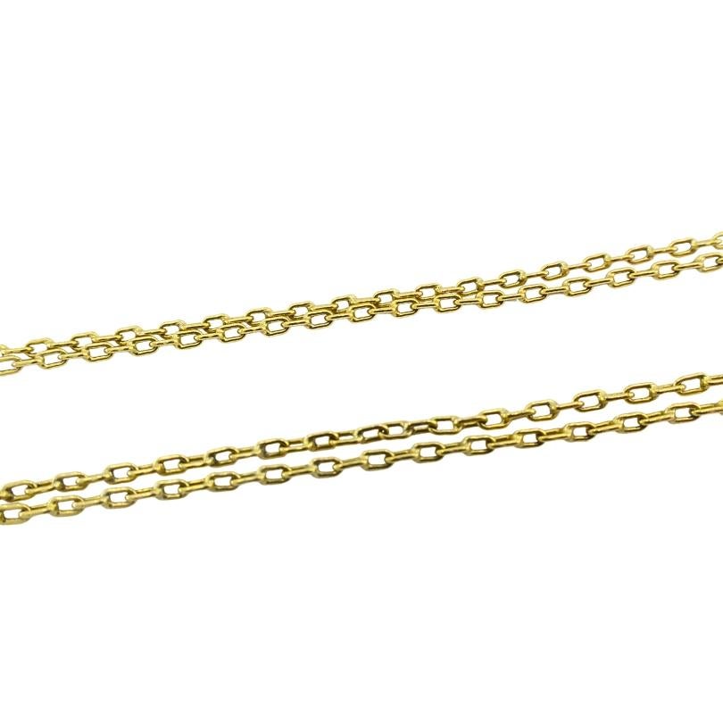 Vintage 1928 18k Gold Argentinien Automobil Anhänger 14k Kette Halskette im Angebot 2