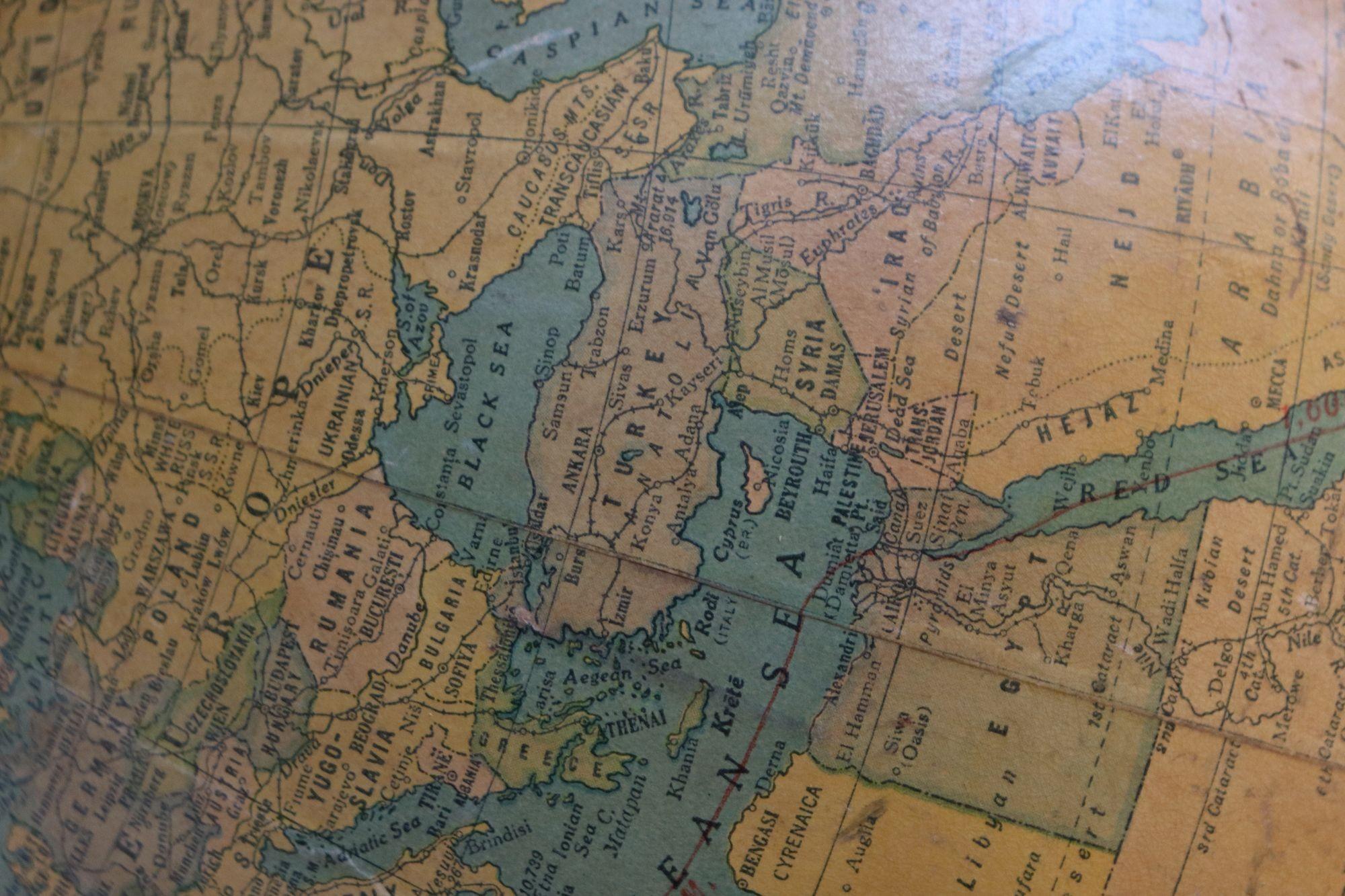 Globe réversible Magnus de 1930 par la Prouty Branch Company of Chicago en vente 11