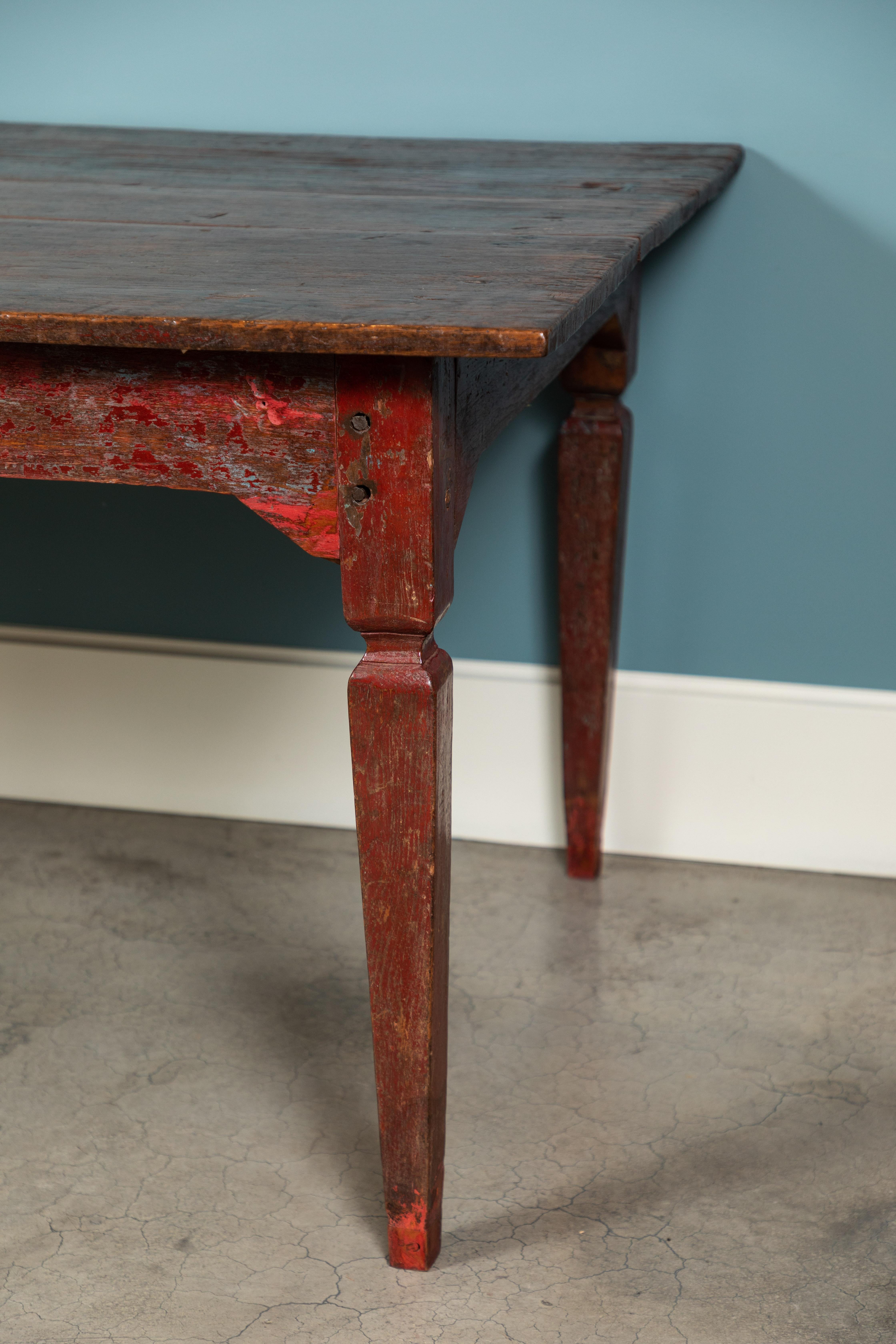 Vintage 1930s-1940s Old Javanese Country Teak Table 2