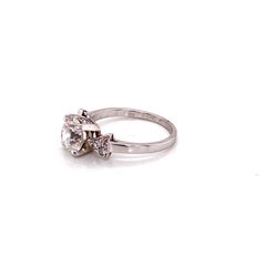 Vintage 1930s 2.00 Carat Diamond Platinum Art Deco Ring