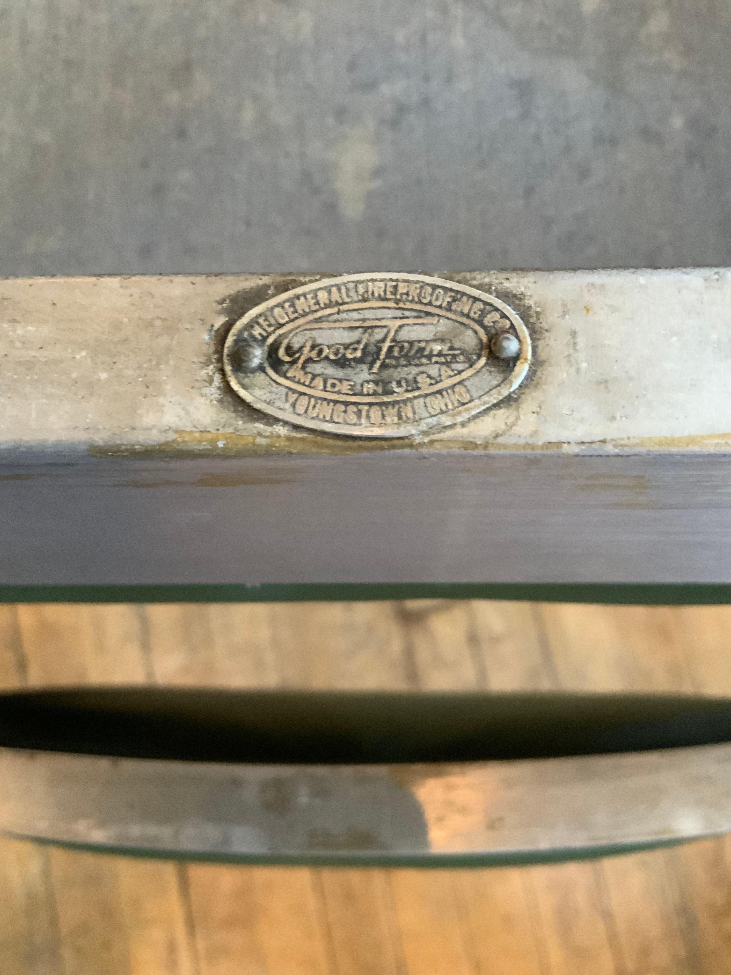 1930's Aluminum and Slate Table & Chairs by GoodForm from the Silver Grille 1