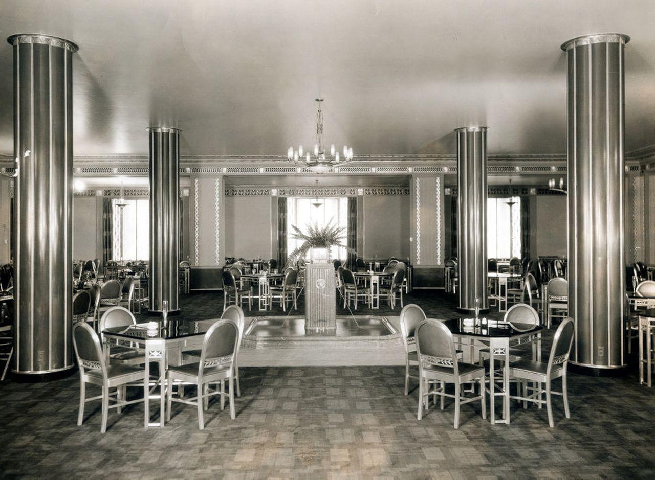 1930's Aluminum and Slate Table & Chairs by GoodForm from the Silver Grille 2