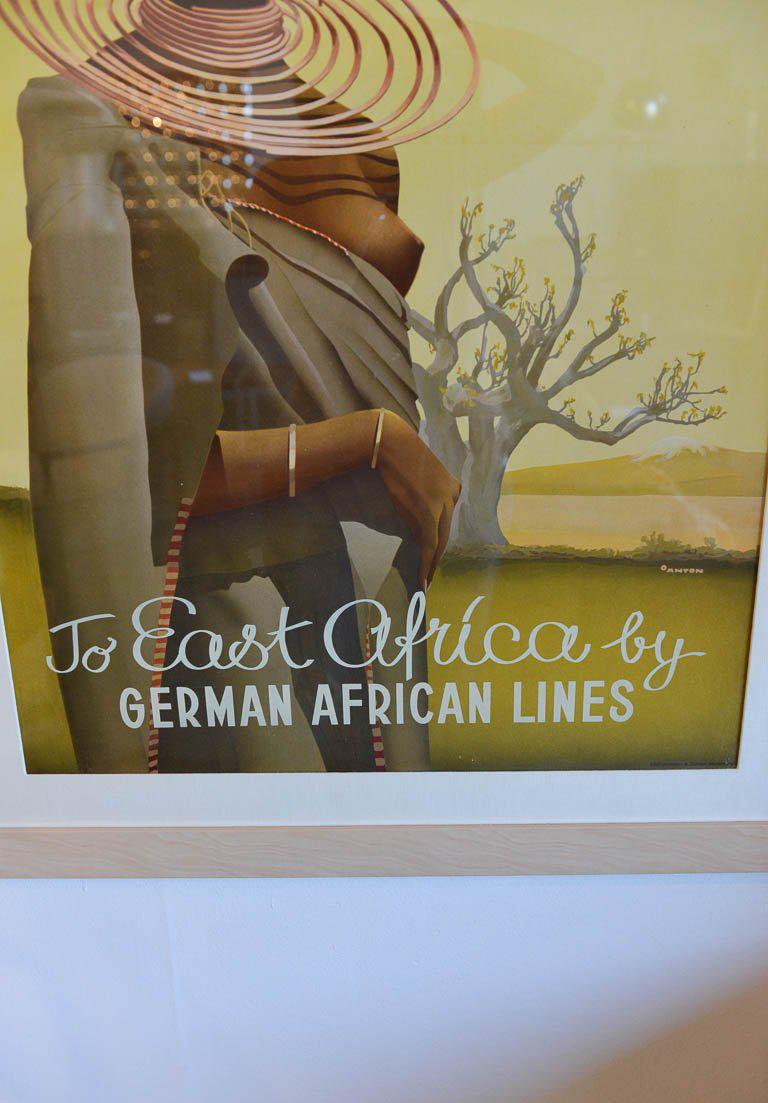 Vintage 1930s Art Deco Travel Poster, East African Lines ...