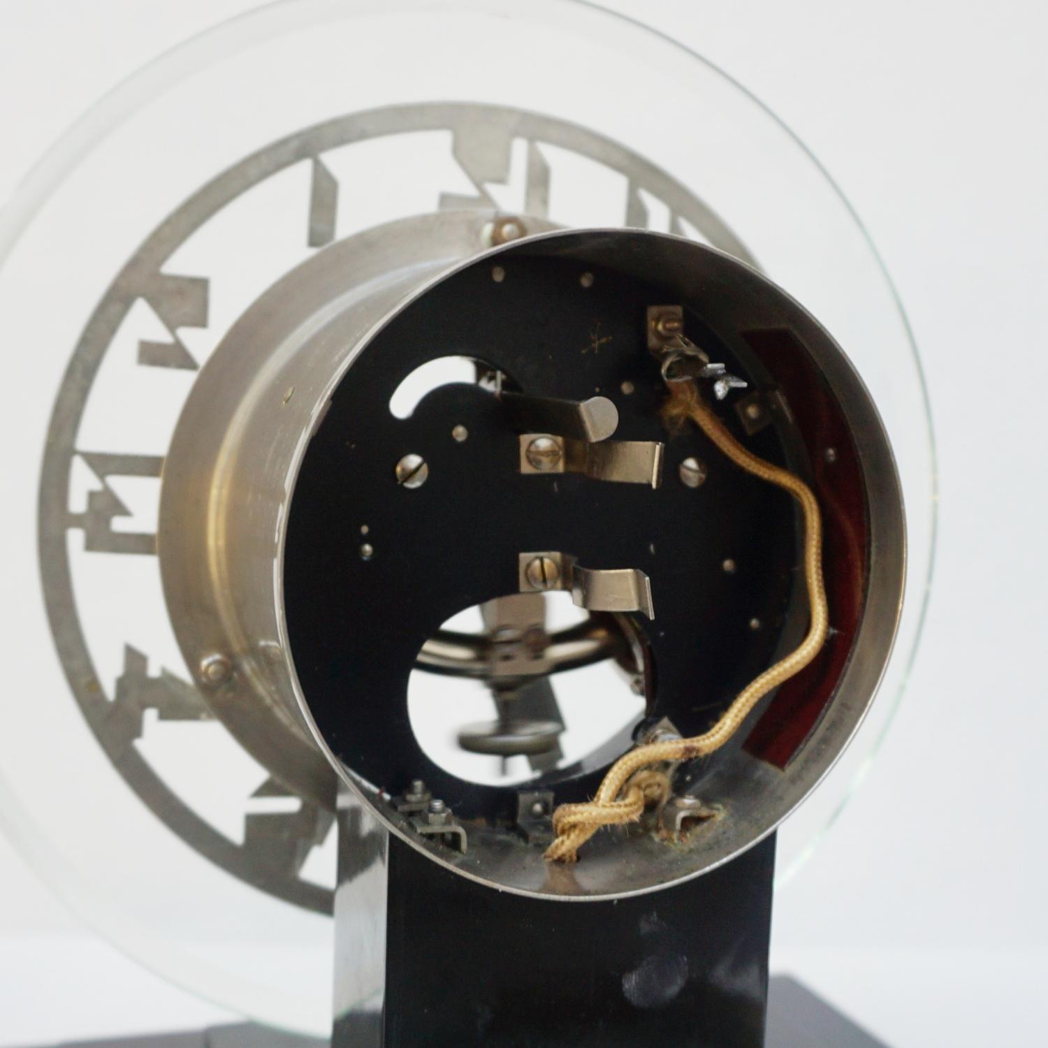 Vintage 1930''s Ato Art Deco Mantel Clock Designed by Léon Hatot Circa 1930 Paris 2