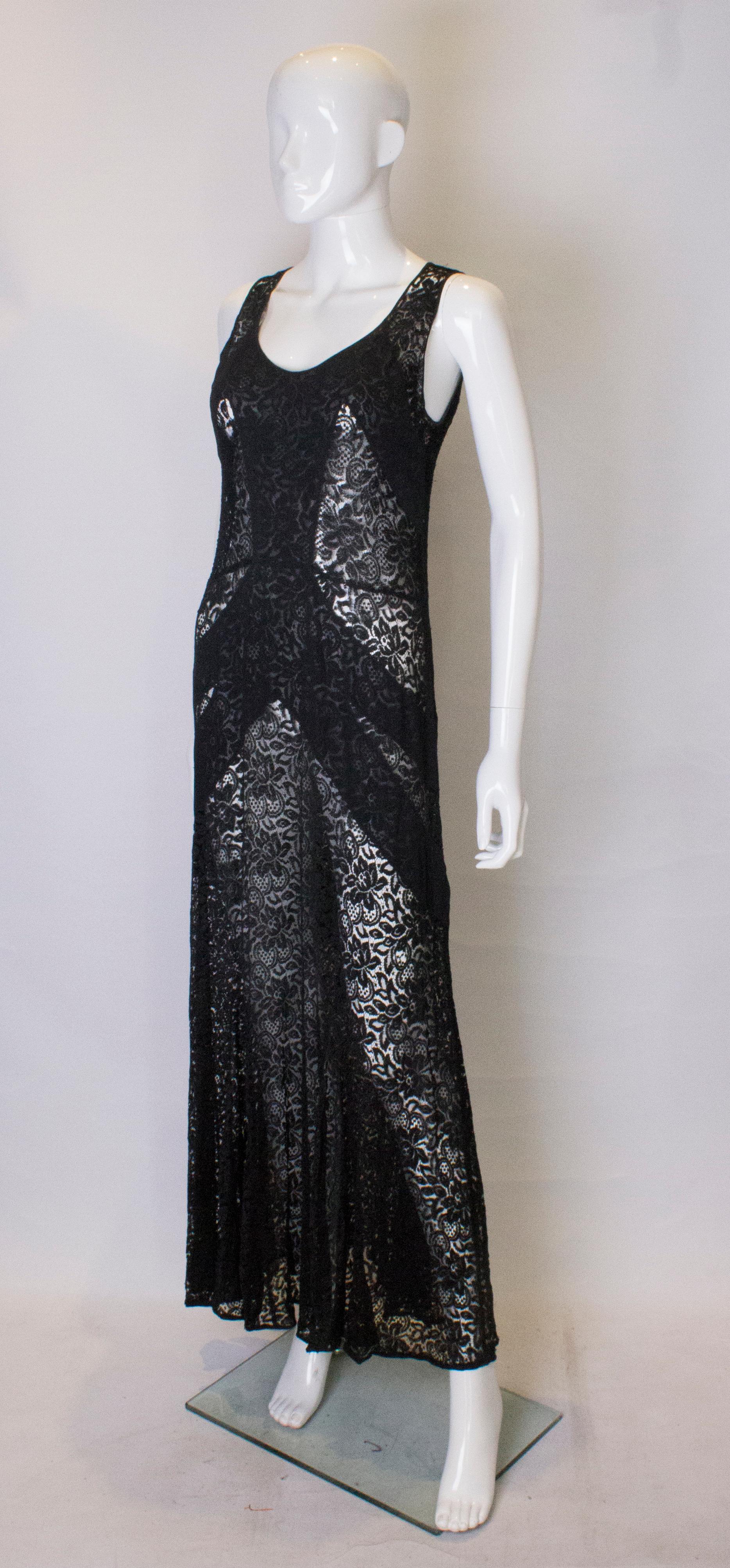 1930s black dress