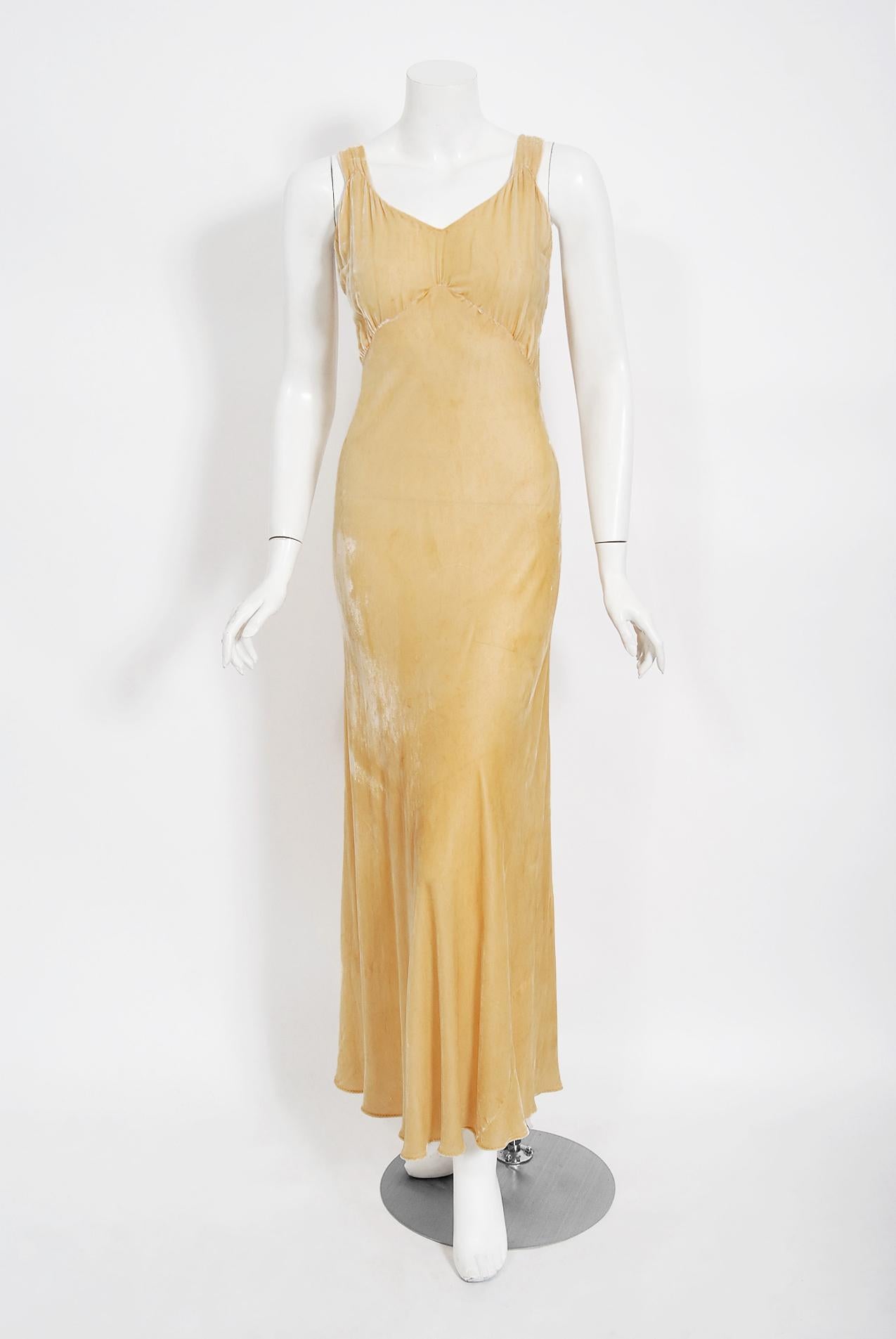 butterscotch color dress