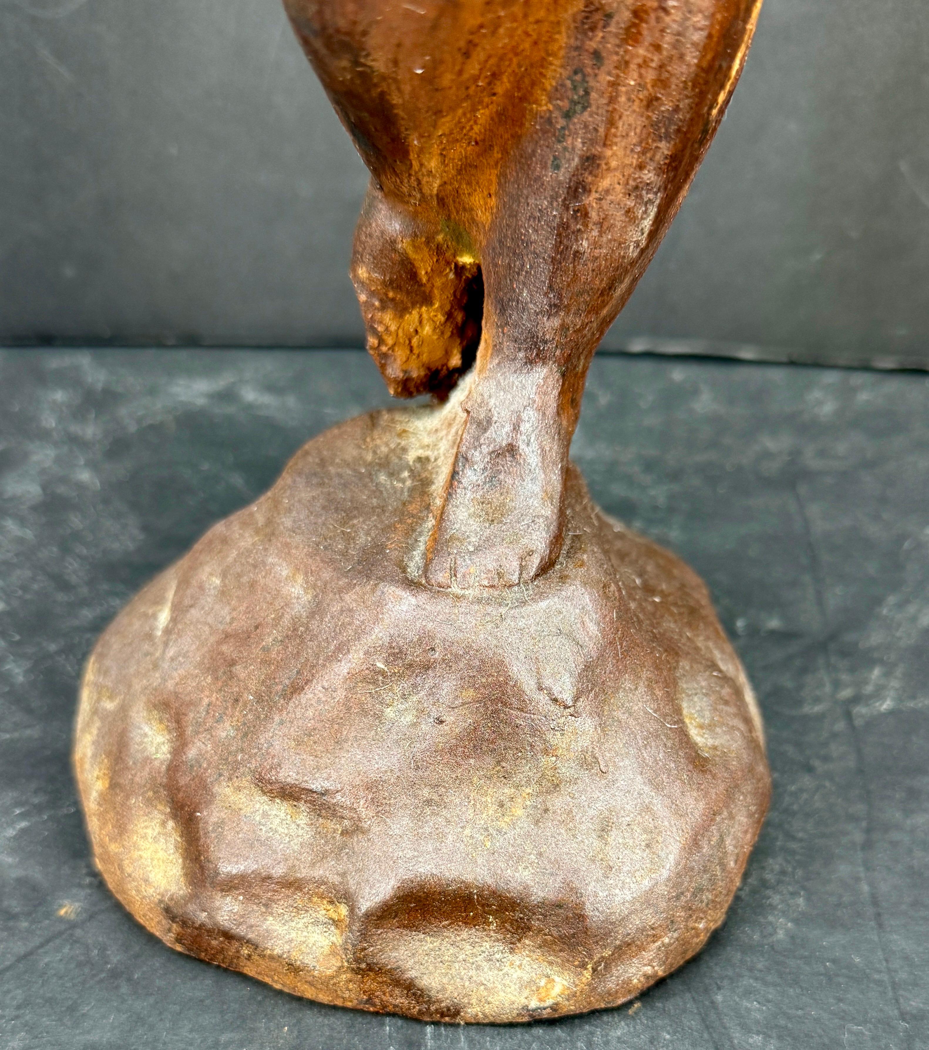 Scultura in ghisa d'epoca 1930 Boy Cherub Putti in vendita 8